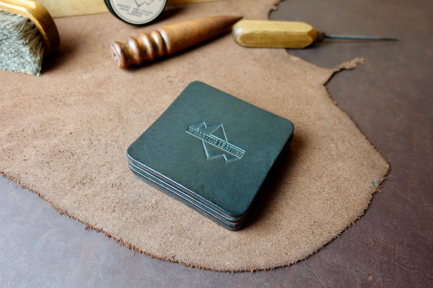 Leather Coasters (4 Pack)