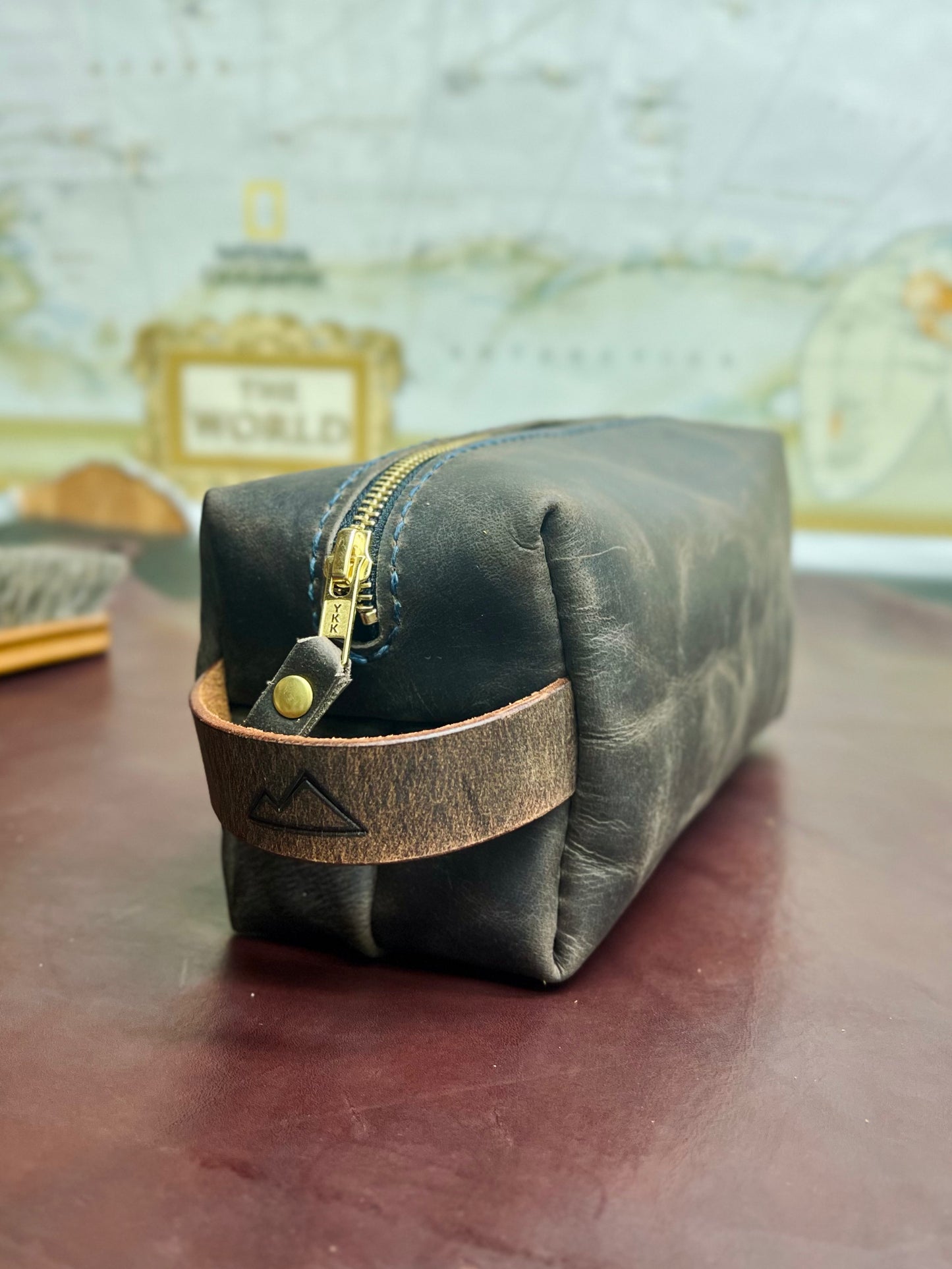 Basic Dopp Kit Leather Dopp Kit (Personalized) – Wharton Leather LLC
